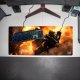 Podkładka Tilt PODKŁADKA GAMINGOWA Battle in Flames 90x40 TILT Wytrzymała Dla gracza 3