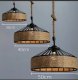 Lampa wisząca Hedo Lampa sufitowa z liny konopnej na oryginalnej jutowej linie - średnica 50 cm 2