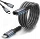 HUB USB Zenwire KABEL Przewód Przedłużacz USB-C Żeński Thunderbolt 3 4K 60 Hz 10GB 100W 2M 1