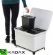 Kosz na śmieci Kadax 4xKADAX Kosz Na Śmieci Wiszący Pojemnik Do Segregacji 10L Popiel Z Uchwytem 3