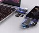 Adapter USB Rosfix OTG CZYTNIK KART SD MICROSD TF USB USB-C MICRO-USB 3