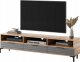 Selsey Szafka RTV Rikke 3d 160 cm Dąb naturalny / Szary mat 3