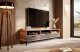 Selsey Szafka RTV Rikke 3d 160 cm Dąb naturalny / Szary mat 7