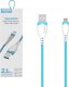 Kabel USB Somostel microUSB - 1.2 m Niebieski (30429) 1