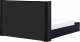 Beliani Łóżko welurowe z ławką 180 x 200 cm czarne NOYERS 5