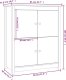 vidaXL Szafka, 83x41,5x100 cm, lite drewno sosnowe 8