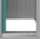 vidaXL vidaXL Szopa ogrodowa, zielona, 126x97,5x177 cm, stal galwanizowana 7