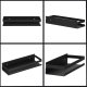 Springos Półka łazienkowa pod prysznic 30x10 cm ze stali nierdzewnej czarna UNIWERSALNY 7