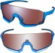 Shimano Okulary Shimano AeroLite2 niebieski metaliczny mat, soczewki Ridescape HC- Wysoki kontrast 1