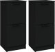 vidaXL Szafki, 2 szt., czarne, 30x30x70 cm, materiał drewnopochodny 2