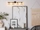Lampa sufitowa Beliani Lampa spot 4-punktowa metalowa czarna ERMA 7