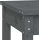 vidaXL vidaXL Ławka ogrodowa, szara, 80x44x45 cm, lite drewno sosnowe 6