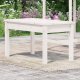 vidaXL vidaXL Ławka ogrodowa, biała, 80x44x45 cm, lite drewno sosnowe 2
