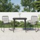 Triton 3-częściowy zestaw mebli ogrodowych, czarny, rattan PVC 1