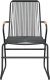 Triton 3-częściowy zestaw mebli ogrodowych, czarny, rattan PVC 6