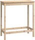 vidaXL Stolik barowy, 100x50x110 cm, lite drewno sosnowe 2