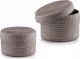 Zeller Okrągłe kosze na akcesoria, drobiazgi - 2 sztuki w komplecie, kolor szary, ZELLER 2