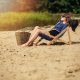 Kadax Leżak Ogrodowy Fotel Plażowy Składany Drewniany 5