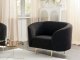 Beliani Fotel boucle czarny LOEN 1
