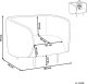 Beliani Fotel boucle czarny LOEN 8