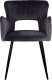 Beliani Zestaw 2 krzeseł do jadalni welurowe czarne SANILAC 2