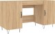 Biurko vidaXL vidaXL Biurko, dąb sonoma, 140x50x75 cm, materiał drewnopochodny 2