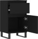 vidaXL vidaXL Szafki, 2 szt., czarne, 40x35x70 cm, materiał drewnopochodny 7
