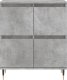 vidaXL vidaXL Komoda, szarość betonu, 60x35x70 cm, materiał drewnopochodny 5