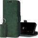 Surazo SURAZO Premium MJ - Skórzane Etui Na Smartphone Portfel z Klapką - Nubuk Zielony Apple iPhone 15 1