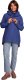 MOE B249 Bluza z kominem i kapturem - indygo (kolor indygo, rozmiar XL) 3