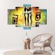 Feeby Obraz pięcioczęściowy Deco Panel, Tańczące gracje (Rozmiar 150x100) 1