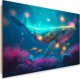 Feeby Obraz deco panel, Magiczny wieloryb (Rozmiar 120x80) 1