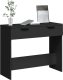 vidaXL vidaXL Stolik konsolowy, czarny, 90x36x75 cm, materiał drewnopochodny 4