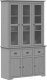 vidaXL vidaXL Kredens BODO, szary, 115,5x43x200,5 cm, lite drewno sosnowe 1