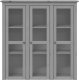 vidaXL vidaXL Kredens BODO, szary, 115,5x43x200,5 cm, lite drewno sosnowe 3
