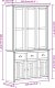 vidaXL vidaXL Kredens BODO, szary, 115,5x43x200,5 cm, lite drewno sosnowe 9