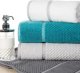 Eurofirany Ręcznik frotte z tłoczoniem w kratkę i bordiurą CALE 50X90 czarny 4