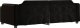 vidaXL vidaXL Sofa z funkcją spania, czarna, 80x200 cm, obita tkaniną 5