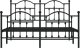 vidaXL vidaXL Metalowa rama łóżka z wezgłowiem i zanóżkiem, czarna, 135x190cm 5