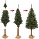 Kadax Choinka sztuczna 220 cm Świerk Na Pniu Naturalny 12