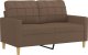 vidaXL vidaXL Sofa 2-osobowa, brązowa, 120 cm, tapicerowana tkaniną 2