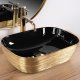 Rea Umywalka nablatowa Rea Belinda BLACK GOLD BRUSH 2