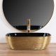 Rea Umywalka nablatowa Rea Belinda BLACK GOLD BRUSH 3