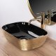 Rea Umywalka nablatowa Rea Belinda BLACK GOLD BRUSH 4