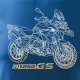 Topslang Koszulka motocyklowa z motocyklem na motor BMW GS 1250 ADVENTURE męska niebieska REGULAR L 1