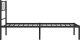 vidaXL vidaXL Metalowa rama łóżka z wezgłowiem, czarna, 80x200 cm 6