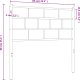 vidaXL vidaXL Metalowe wezgłowie, białe, 80 cm 6
