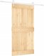 vidaXL vidaXL Drzwi przesuwne z osprzętem, 100x210 cm, lite drewno sosnowe 1