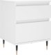 vidaXL Szafka nocna, biała, 40x35x50 cm 2