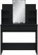 vidaXL vidaXL Toaletka z oświetleniem LED, czarna, 96x40x142 cm 5
